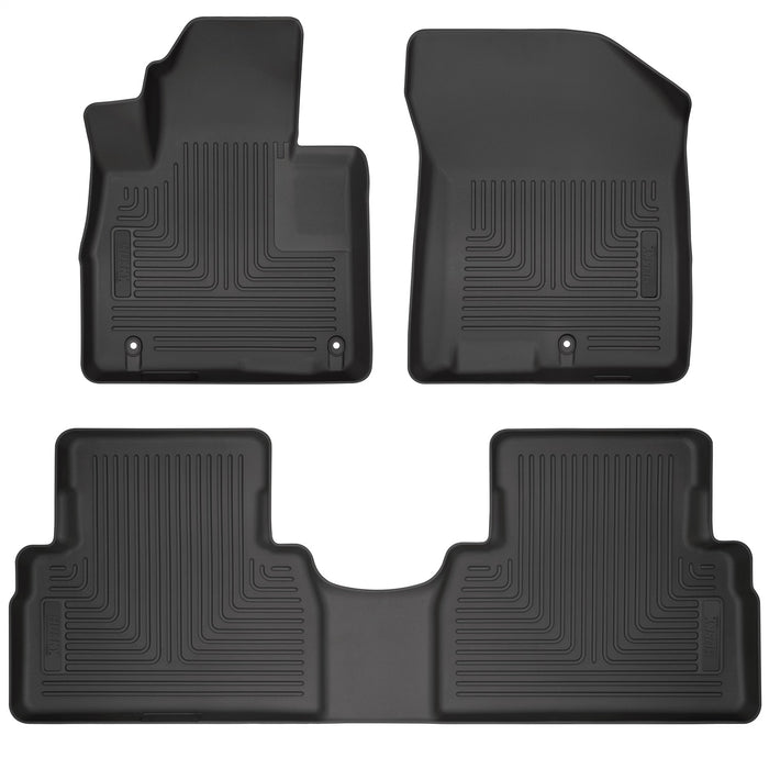 Husky Liners 93821 Weatherbeater-Front/2nd Seat Floor Liners for Select Hyundai Santa Fe