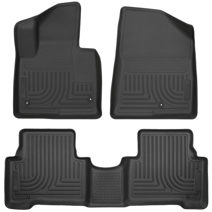 Husky Liners 93831 Weatherbeater-Front/2nd Seat Floor Liners for Select Hyundai Santa Fe Sport