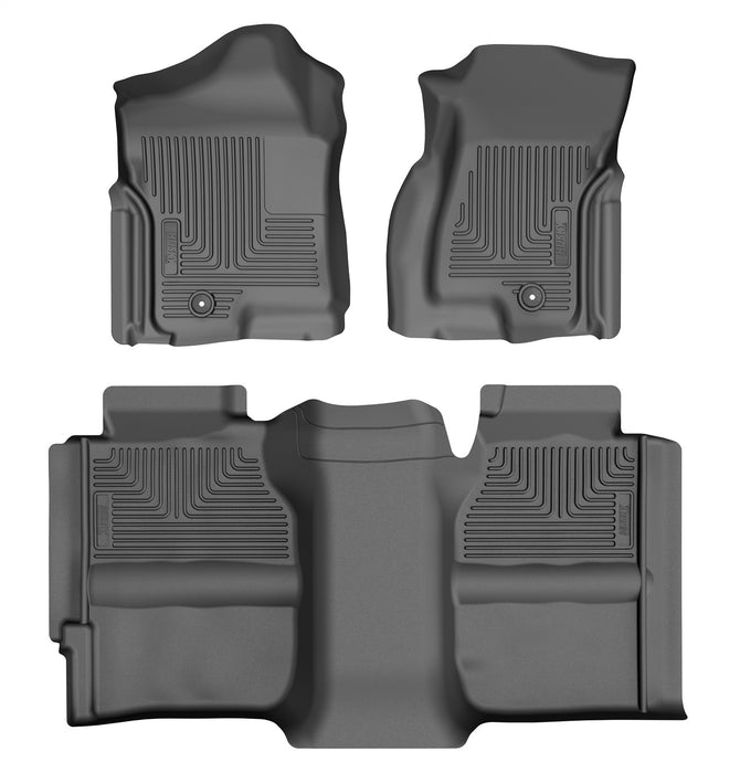 Husky Liners 93901 Weatherbeater-Front/2nd Seat Floor Liners for Select Chevrolet Silverado 1500, Chevrolet Silverado Classic, Chevrolet Silverado HD Classic, Chevrolet Silverado 2500, Chevrolet Silverado HD, Chevrolet Silverado HD Classic, Chevrolet