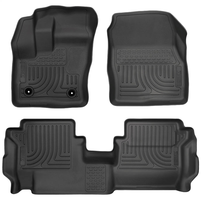 Husky Liners 93911 Weatherbeater-Front/2nd Seat Floor Liners for Select Ford Transit Connect