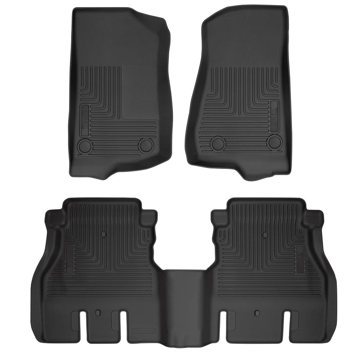 Husky Liners 93921 Weatherbeater-Front/2nd Seat Floor Liners for Select Jeep Wrangler