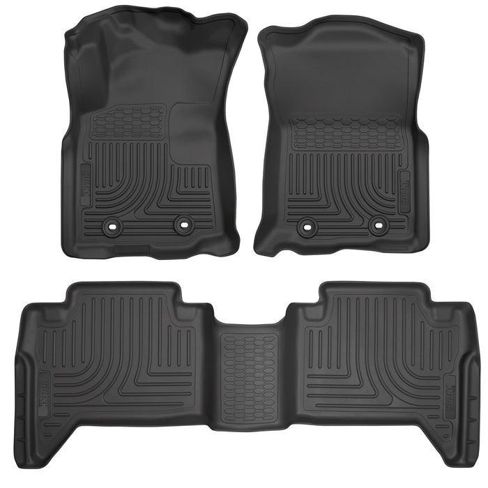 Husky Liners 93931 Weatherbeater-Front/2nd Seat Floor Liners for Select Toyota Tacoma