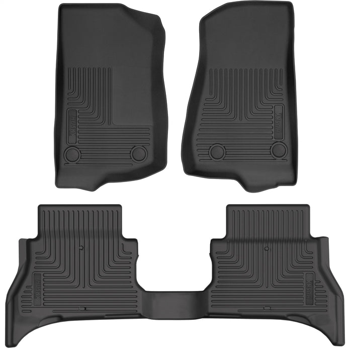 Husky Liners 93981 Weatherbeater-Front/2nd Seat Floor Liners for Select Jeep Wrangler