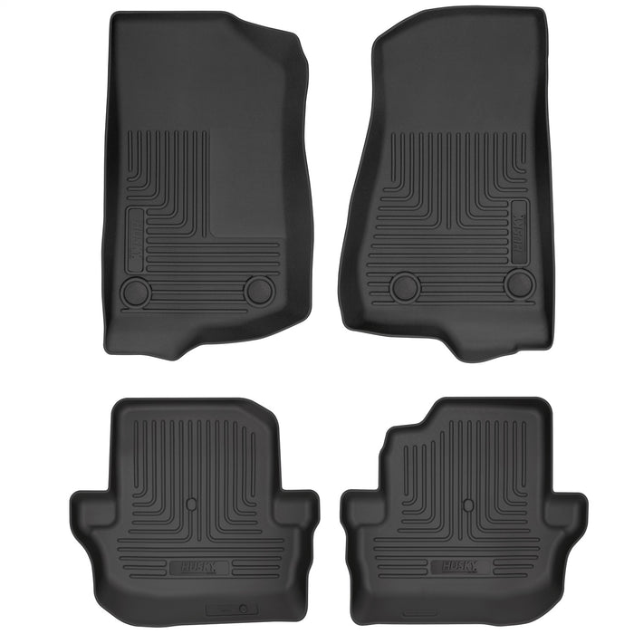 Husky Liners 93991 Weatherbeater-Front/2nd Seat Floor Liners for Select Jeep Wrangler