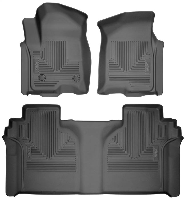 Husky Liners 94041 Weatherbeater-Front/2nd Seat Floor Liners for Select Ford F-150, Ford F-150 Lightning