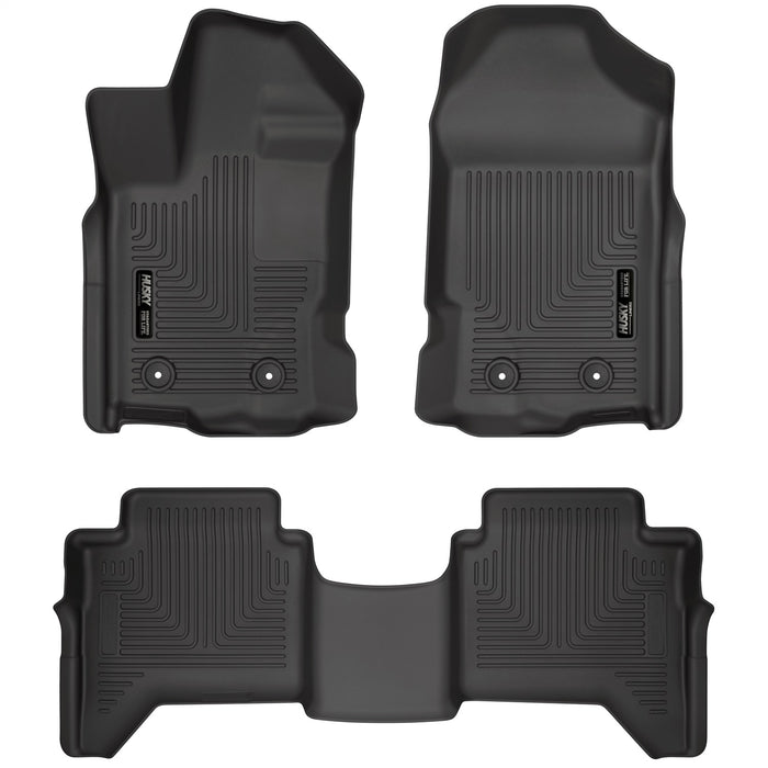 Husky Liners 94271 Weatherbeater-Front/2nd Seat Floor Liners for Select Toyota Tacoma