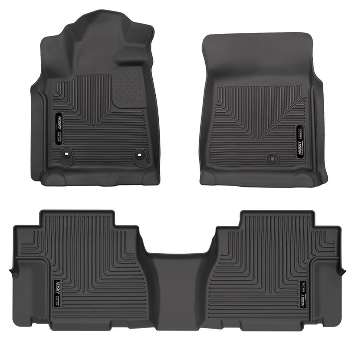 Husky Liners 95101 Weatherbeater-Front/2nd Seat Floor Liners for Select Toyota Sequoia