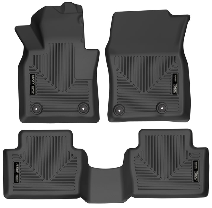 Husky Liners 95121 Weatherbeater-Front/2nd Seat Floor Liners for Select Mazda 3, Mazda CX-30
