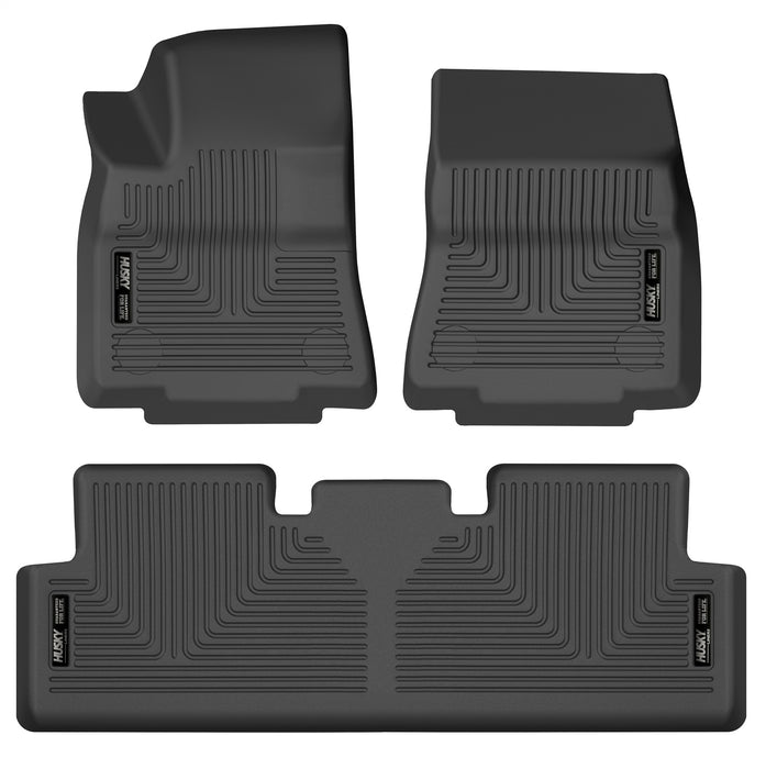 Husky Liners 95211 Weatherbeater-Front/2nd Seat Floor Liners for Select Tesla Y