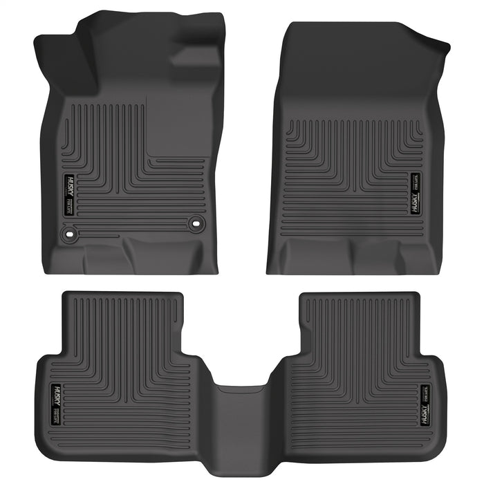 Husky Liners 95521 Weatherbeater-Front/2nd Seat Floor Liners for Select Acura Integra, Honda Civic
