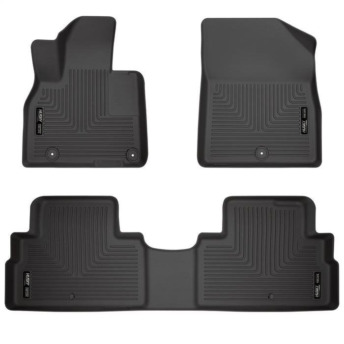 Husky Liners 95691 Weatherbeater-Front/2nd Seat Floor Liners for Select Kia Telluride