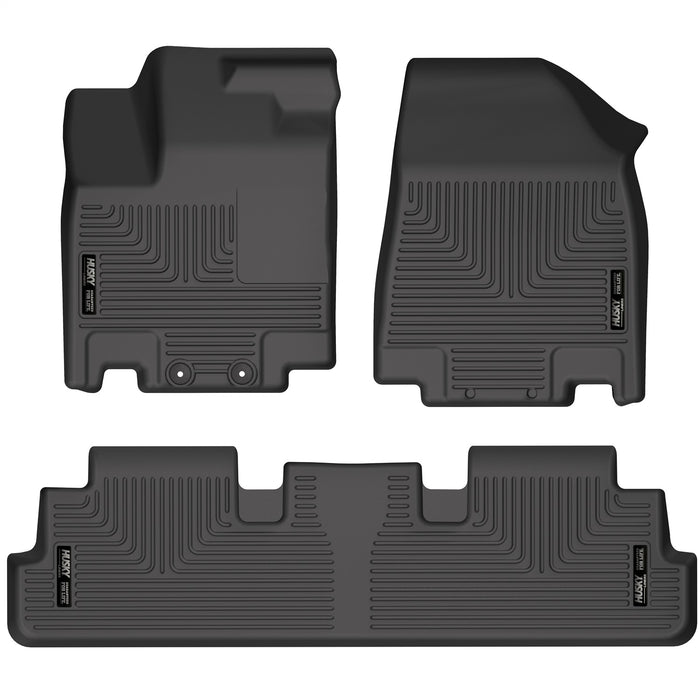Husky Liners 95701 Weatherbeater-Front/2nd Seat Floor Liners for Select INFINITI QX55, INFINITI QX60, Nissan Pathfinder