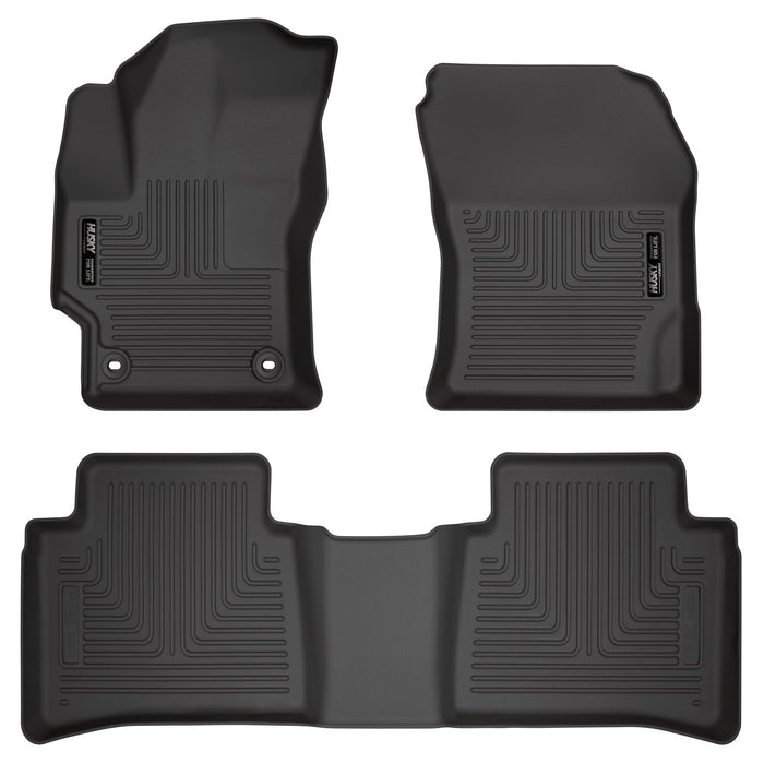 Husky Liners 95751 Weatherbeater-Front/2nd Seat Floor Liners for Select Toyota Corolla, Toyota Highlander