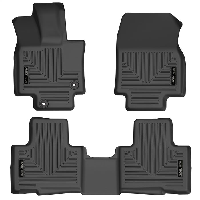 Husky Liners 95791 Weatherbeater-Front/2nd Seat Floor Liners for Select Toyota Highlander