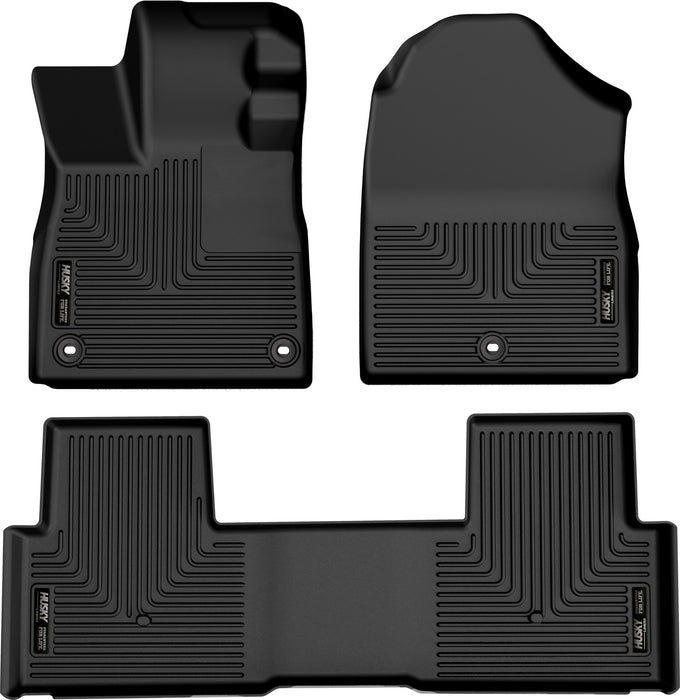 Husky Liners 95821 Weatherbeater-Front/2nd Seat Floor Liners for Select Honda Pilot