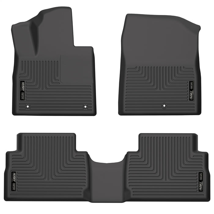Husky Liners 95881 Weatherbeater-Front/2nd Seat Floor Liners for Select Hyundai Santa Fe