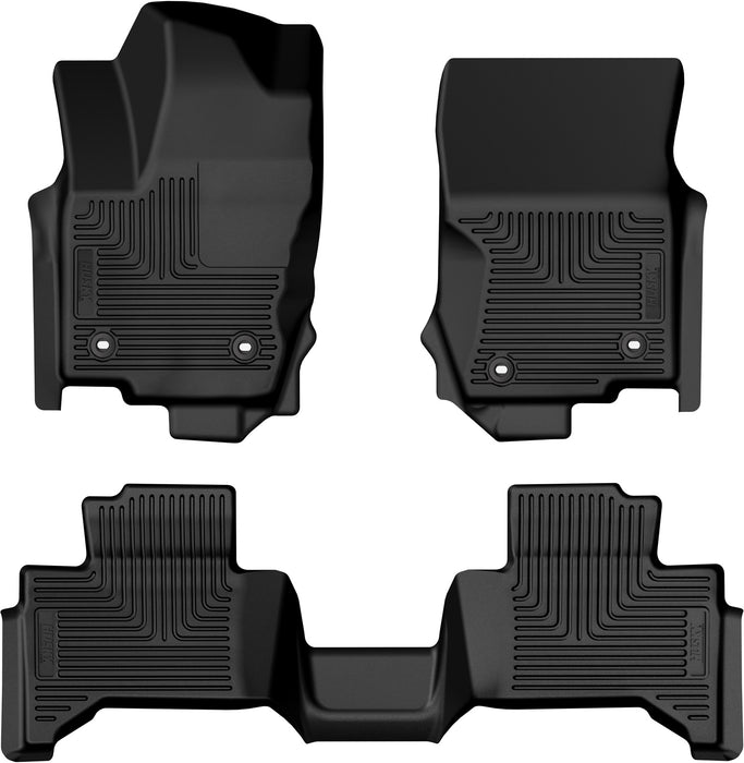 Husky Liners 95971 Weatherbeater-Front/2nd Seat Floor Liners for Select Lexus GX550, Toyota Land Cruiser