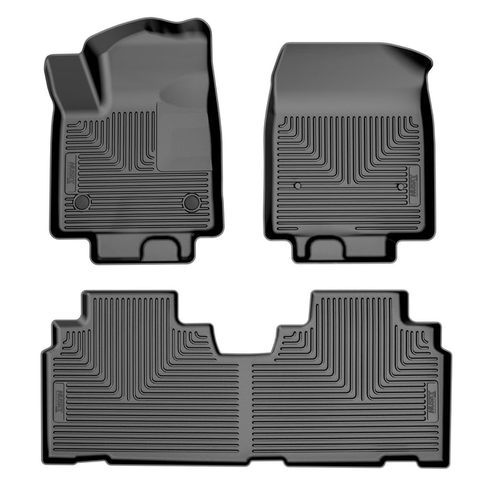 Husky Liners 96601 Weatherbeater-Front/2nd Seat Floor Liners for Select Cadillac LYRIQ, Honda Prologue