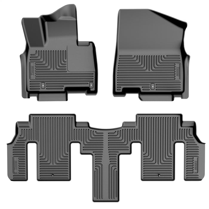 Husky Liners 96611 Weatherbeater-Front/2nd Seat Floor Liners for Select Chevrolet Silverado 1500, GMC Sierra 1500, Kia Carnival