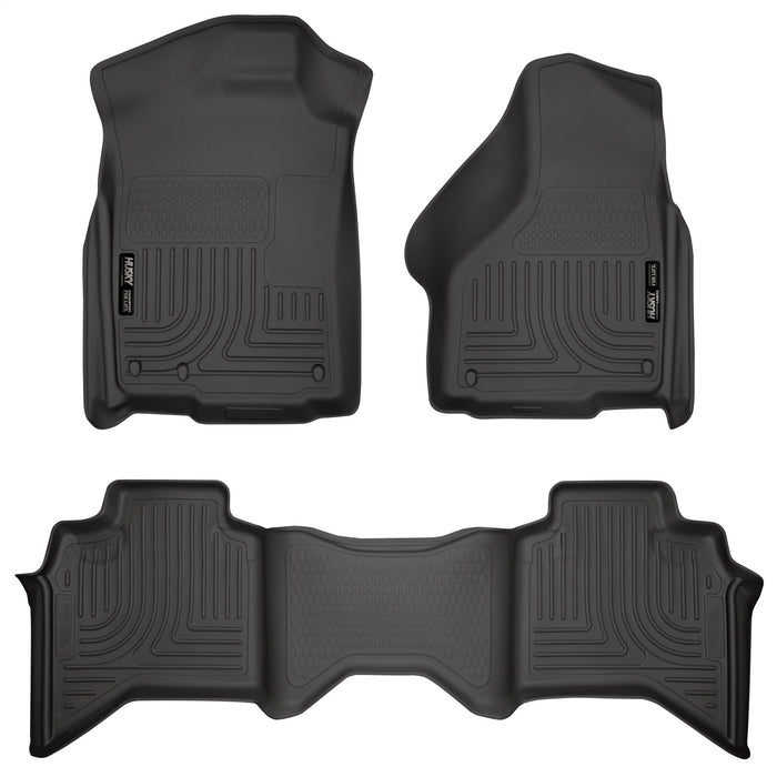 Husky Liners 98031 Weatherbeater-Front/2nd Seat Floor Liners for Select Dodge Ram 1500, Dodge Ram 2500, Dodge Ram