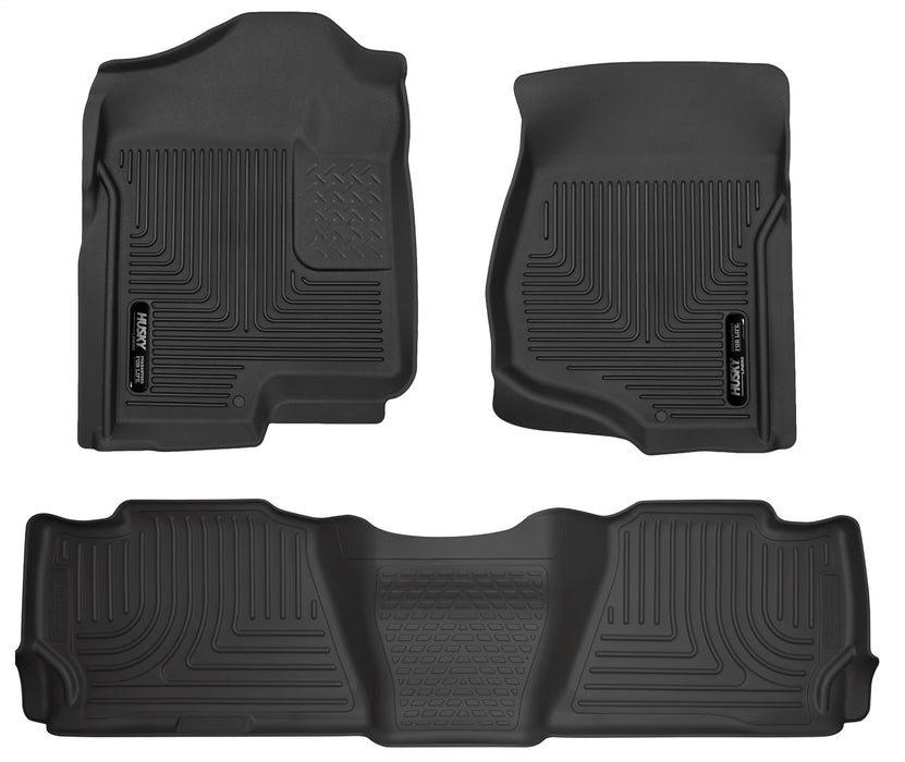Husky Liners 98251 Weatherbeater-Front/2nd Seat Floor Liners for Select Cadillac Escalade, Chevrolet Tahoe, GMC Yukon