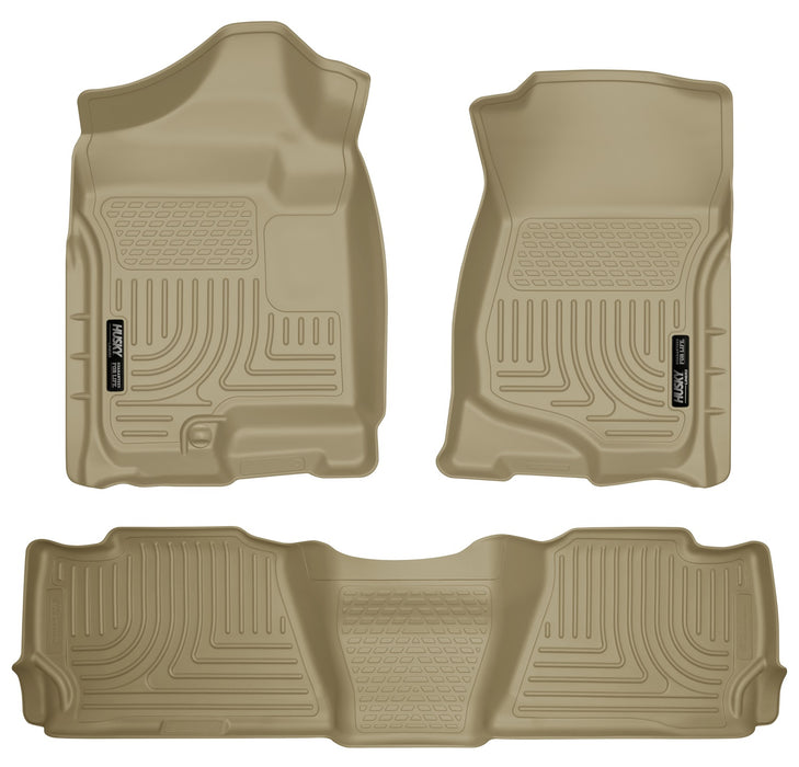Husky Liners 98263 Weatherbeater-Front/2nd Seat Floor Liners for Select Cadillac Escalade ESV, Cadillac Escalade EXT, Chevrolet Avalanche, Chevrolet Suburban 1500, Chevrolet Suburban 2500, GMC Yukon XL 1500, GMC Yukon XL