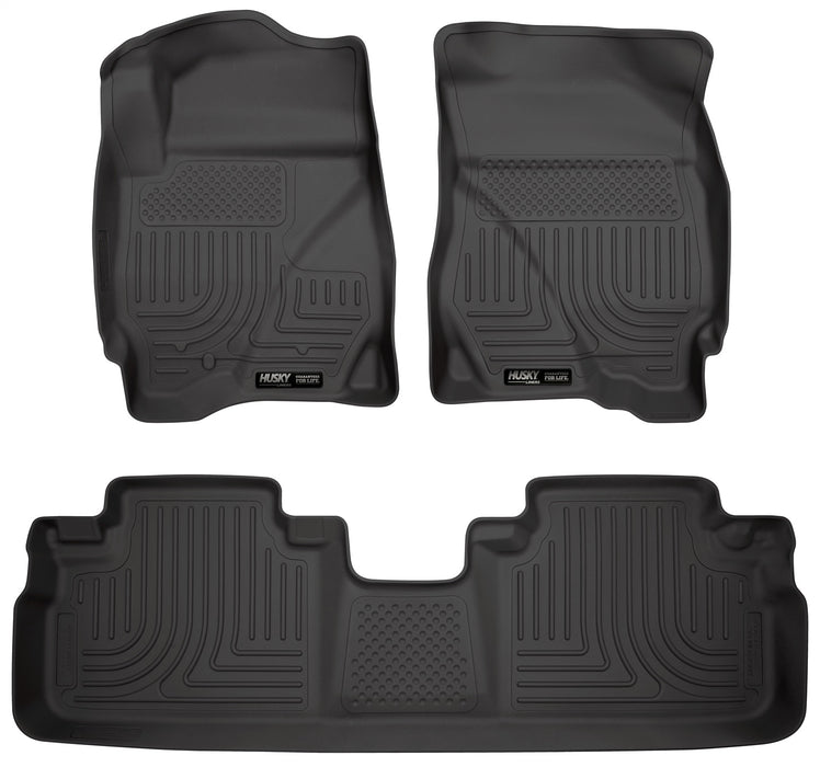 Husky Liners 98351 Weatherbeater-Front/2nd Seat Floor Liners for Select Ford Escape, Mazda Tribute, Mercury Mariner