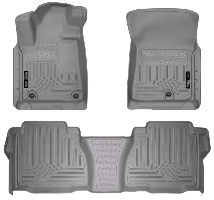 Husky Liners 98582 Weatherbeater-Front/2nd Seat Floor Liners (Footwell Coverage) for Select Toyota Tundra