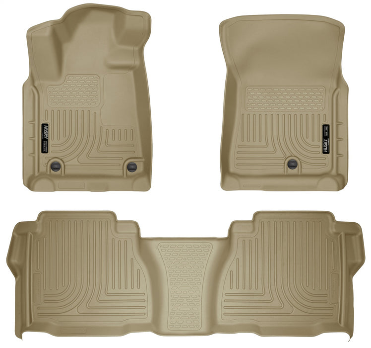 Husky Liners 98583 Weatherbeater-Front/2nd Seat Floor Liners (Footwell Coverage) for Select Toyota Tundra