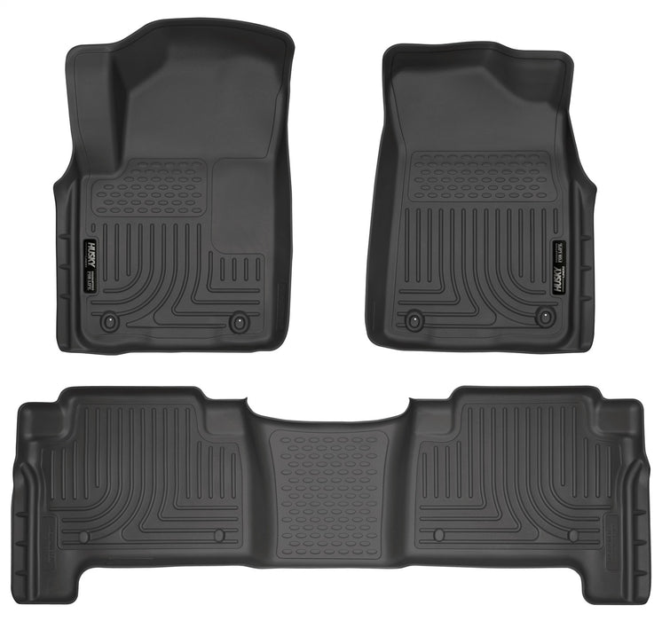 Husky Liners 98611 Weatherbeater-Front/2nd Seat Floor Liners for Select INFINITI QX56, INFINITI QX80, Nissan Armada