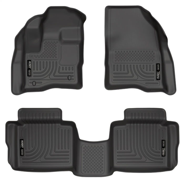 Husky Liners 98701 Weatherbeater-Front/2nd Seat Floor Liners for Select Ford Special Service Police Sedan, Ford Taurus