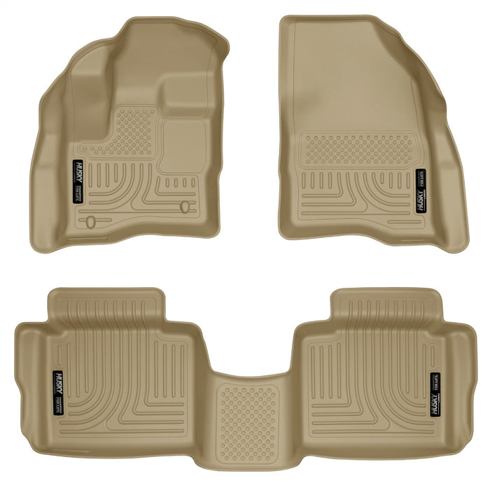 Husky Liners 98703 Weatherbeater-Front/2nd Seat Floor Liners for Select Ford Special Service Police Sedan, Ford Taurus