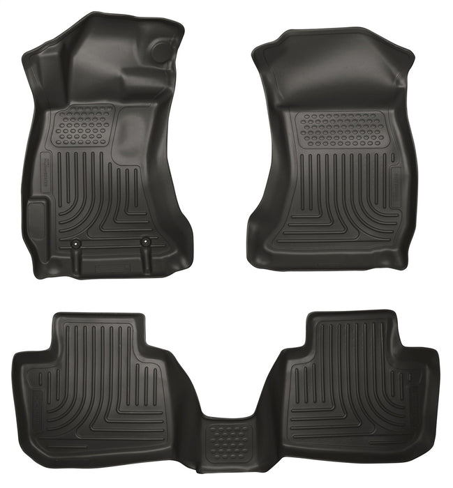 Husky Liners 98841 Weatherbeater-Front/2nd Seat Floor Liners for Select Subaru Legacy, Subaru Outback