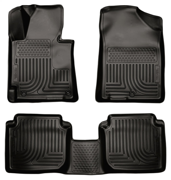 Husky Liners 98891 Weatherbeater-Front/2nd Seat Floor Liners for Select Hyundai Elantra, Hyundai Elantra Coupe