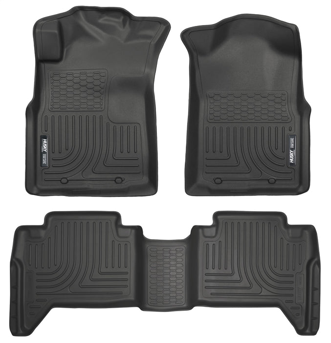 Husky Liners 98951 Weatherbeater-Front/2nd Seat Floor Liners (Footwell Coverage) for Select Toyota Tacoma