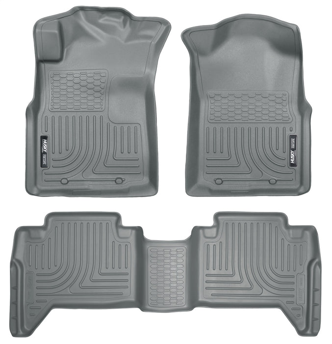 Husky Liners 98952 Weatherbeater-Front/2nd Seat Floor Liners (Footwell Coverage) for Select Toyota Tacoma