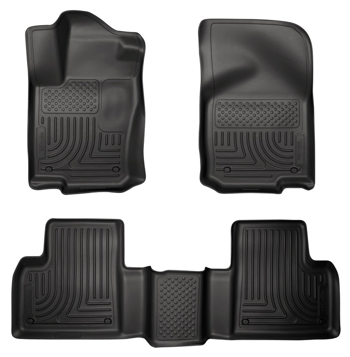 Husky Liners 98981 Weatherbeater-Front/2nd Seat Floor Liners for Select Mercedes-Benz GL350, Mercedes-Benz GL450, Mercedes-Benz GLE300d, Mercedes-Benz GLE350, Mercedes-Benz GLE400, Mercedes-Benz GLE43 AMG, Mercedes-Benz GLE550e, Mercedes-Benz GLS450,