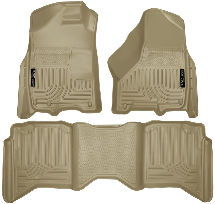 Husky Liners 99003 Weatherbeater-Front/2nd Seat Floor Liners for Select Dodge Ram 1500, Dodge Ram 2500, Dodge Ram 3500, Ram 1500, Ram Classic, Ram 2500, Ram
