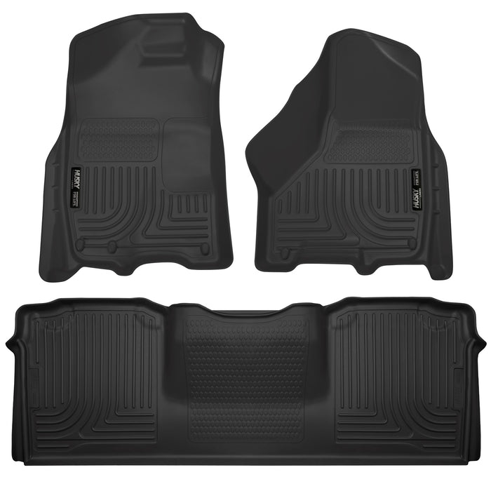 Husky Liners 99041 Weatherbeater-Front/2nd Seat Floor Liners for Select Dodge Ram 2500, Dodge Ram 3500, Ram 2500, Ram