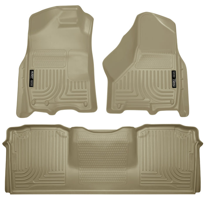 Husky Liners 99043 Weatherbeater-Front/2nd Seat Floor Liners for Select Dodge Ram 2500, Dodge Ram 3500, Ram 2500, Ram
