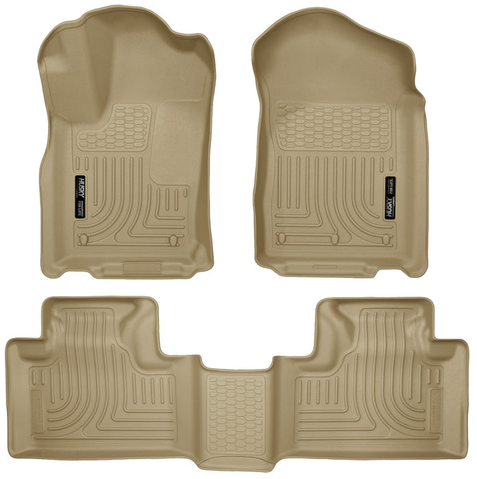 Husky Liners 99053 Weatherbeater-Front/2nd Seat Floor Liners for Select Dodge Durango, Jeep Grand Cherokee