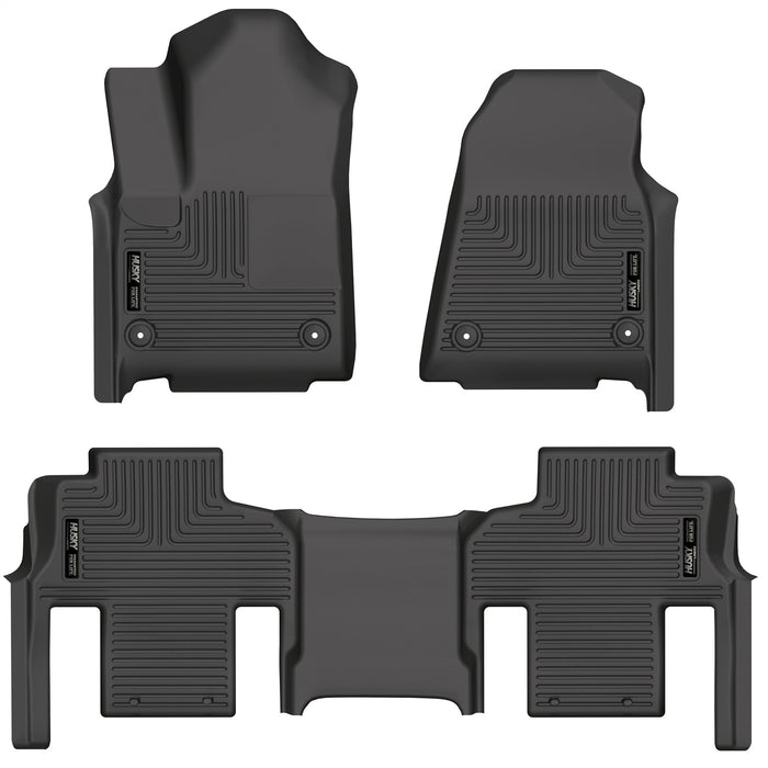 Husky Liners 99111 Weatherbeater-Front/2nd Seat Floor Liners (Footwell Coverage) for Select Jeep Grand Cherokee, Jeep Grand Wagoneer