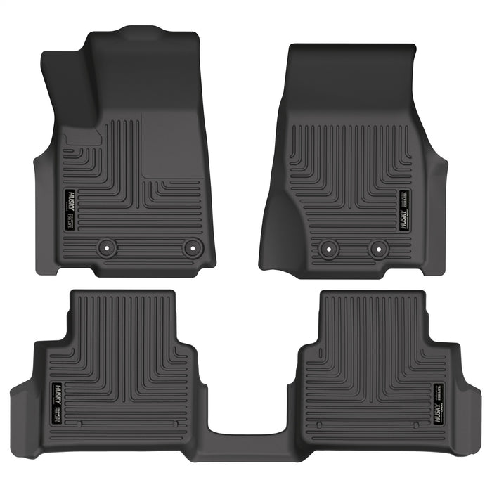 Husky Liners 99181 Weatherbeater-Front/2nd Seat Floor Liners for Select Jeep Grand Cherokee L, Jeep Grand Wagoneer L