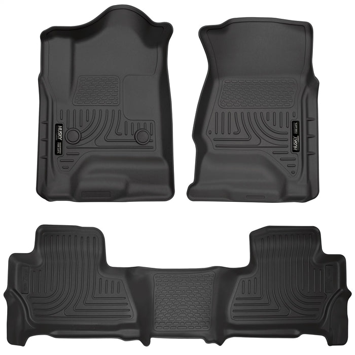 Husky Liners 99211 Weatherbeater-Front/2nd Seat Floor Liners for Select Chevrolet Suburban, GMC Yukon XL