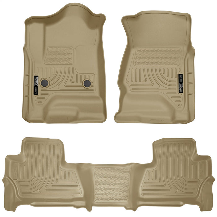 Husky Liners 99213 Weatherbeater-Front/2nd Seat Floor Liners for Select Chevrolet Suburban, GMC Yukon XL