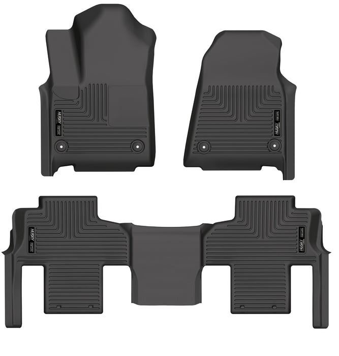 Husky Liners 99251 Weatherbeater-Front/2nd Seat Floor Liners for Select Jeep Grand Wagoneer, Jeep Wagoneer