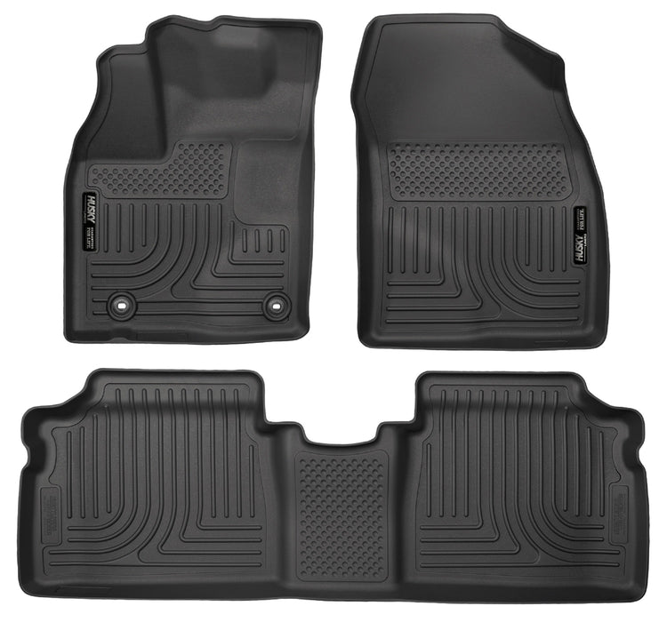 Husky Liners 98931 Weatherbeater-Front/2nd Seat Floor Liners for Select Toyota Prius Plug-In