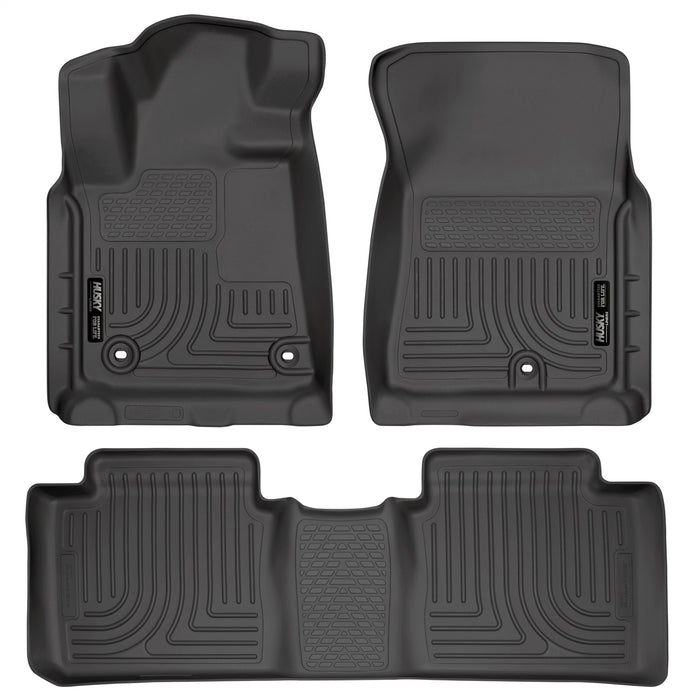 Husky Liners 99561 Weatherbeater-Front/2nd Seat Floor Liners (Footwell Coverage) for Select Toyota Tundra