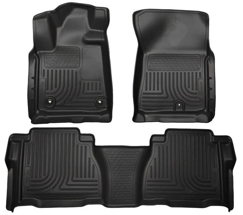 Husky Liners 99591 Weatherbeater-Front/2nd Seat Floor Liners (Footwell Coverage) for Select Toyota Tundra