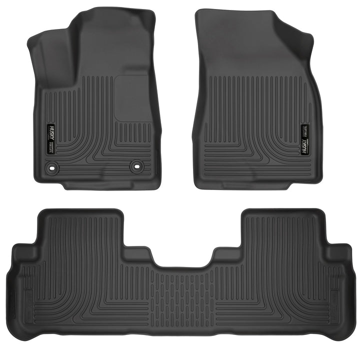 Husky Liners 99601 Weatherbeater-Front/2nd Seat Floor Liners for Select Toyota Highlander